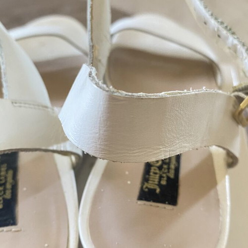 Juicy Couture white platform sandals with gold details size 40 used