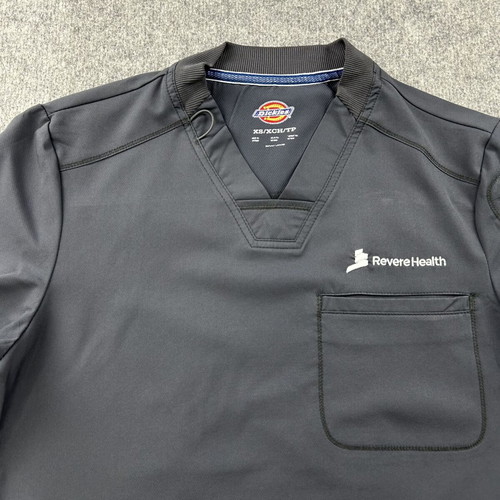Dickies Medical Scrub Top unisex gray XS like new