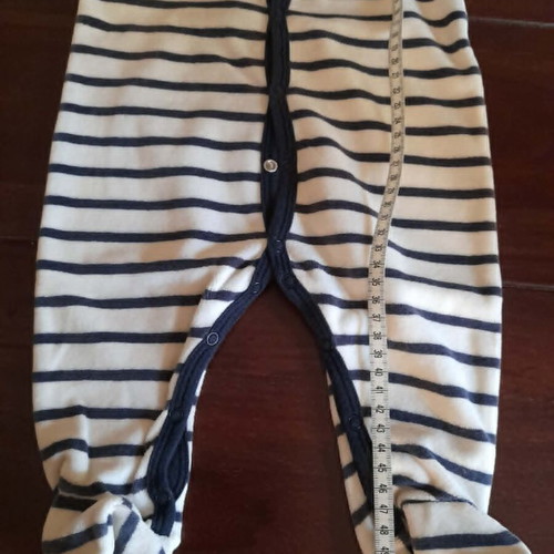 Petit Bateau fleece romper 6 months 67 cm like new