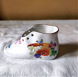 herend miniature porcelain shoe