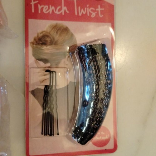 Hair rollers with foam and banana clip accessory like new