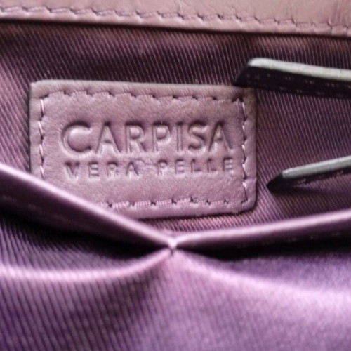 Carpisa shoulder bag like new, genuine leather, purple