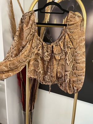 Zara top no M με ανοιχτούς ώμους σαν καινούργιο, πολύχρωμο