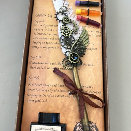 Vintage calligraphy set used, very good condition