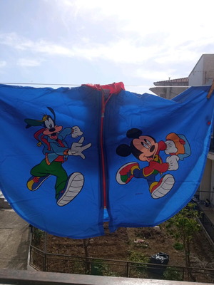 Disney kids waterproof jacket new, blue and red