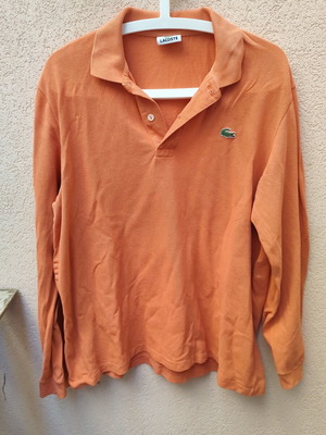 Lacoste μακρυμάνικη polo μπλούζα πορτοκαλί XL σαν καινούργιο