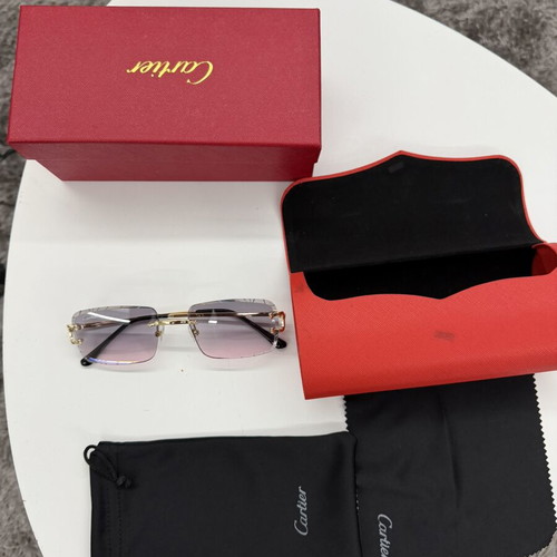 Cartier sunglasses with open lens for afternoon