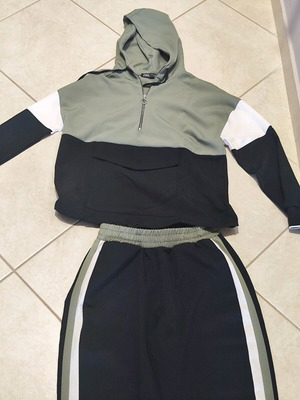 Zara fashion tracksuit set used, size small