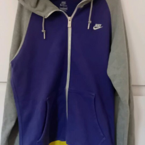 Nike hoodie-jacket small like new, purple and gray