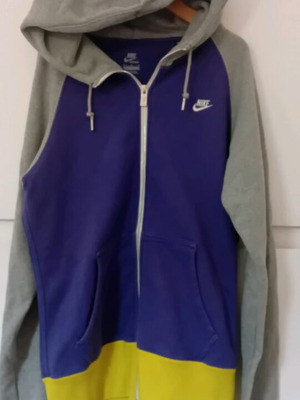 Nike hoodie-jacket small like new, purple and gray