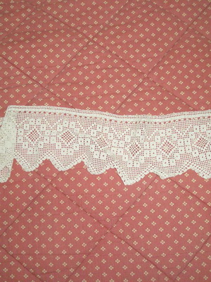Lace new, beige ecru, dimensions 1.10x0.12-0.14 meter