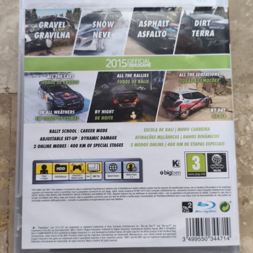 WRC 5 PS3 game used, very good condition with disc