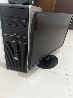HP Compaq PC και Samsung Monitor-TV μεταχειρισμένο, πλήρες σετ