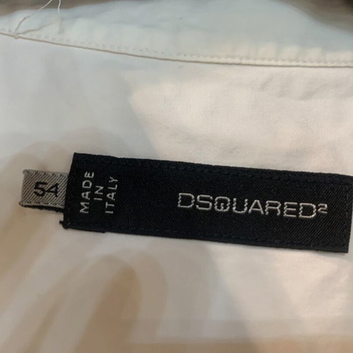 Dsquared2 men's shirt XL like new, white cotton