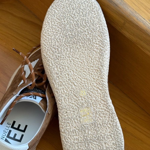 Emanuelle Vee suede sneakers like new, size 41, white and brown