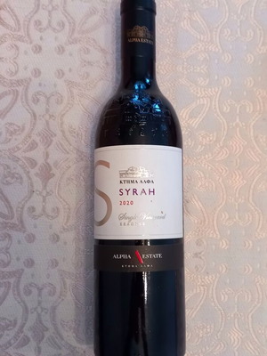 Ktima Alpha Syrah 2020 wine new