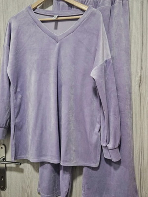 Lilac A-Style tracksuit set like new, size XXL