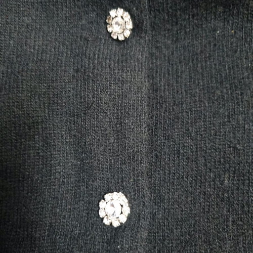 Naf Naf black lambswool cardigan like new, size XL
