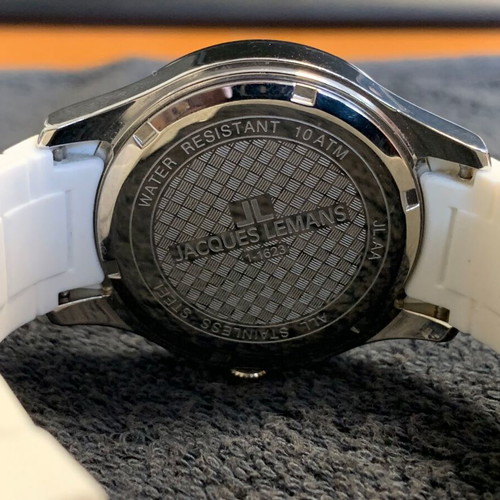 Jacques Lemans Rome Sports watch like new, white
