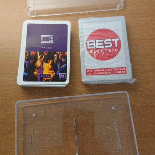 Set of two playing cards in plastic case like new
