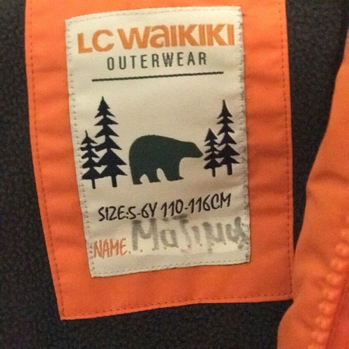 Orange jacket 5-6 years like new, Lc Waikiki