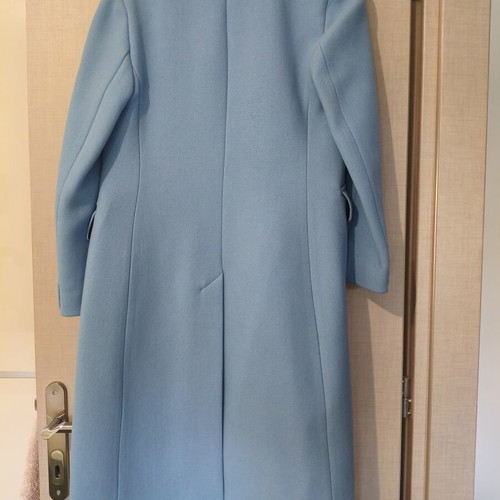 Zara ZW Collection wool coat medium, like new, light blue