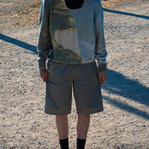 Stussy Houndstooth Chino shorts like new, size 32, baggy fit