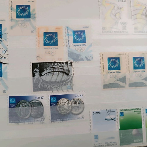 Collection of Greek stamps Olympic Games Athens 2004 like new, 14 pieces