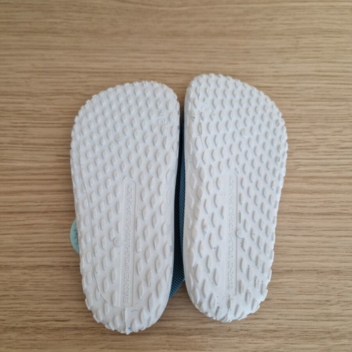 Baby beach shoes size 22-23 and waterproof silicone swimming cap with cat design