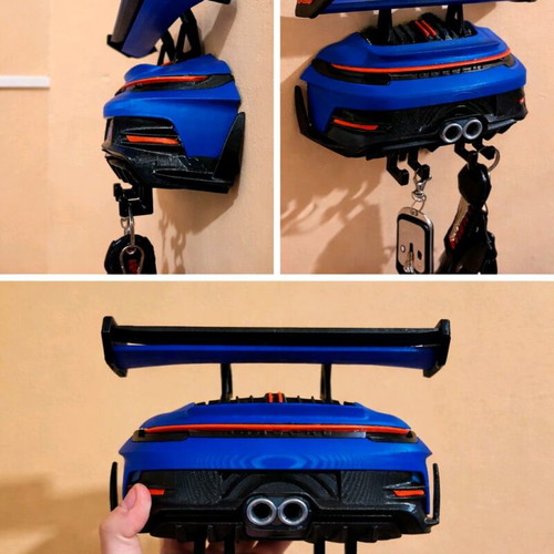 Porsche 911 GT3 RS key holder new, 3D printed