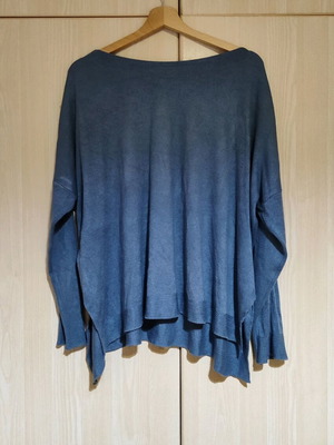 Celestino oversized blue-gray knit top like new