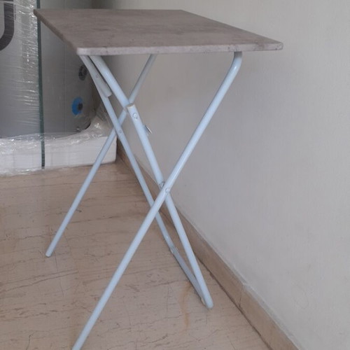 Folding table new, gray concrete color, 48×38×66 cm