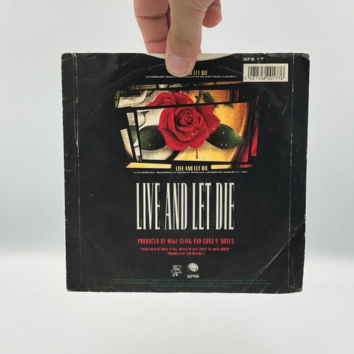 Guns N' Roses Live And Let Die vinyl record used