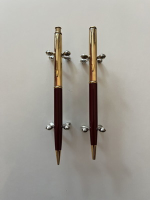 Parker Insignia μολύβι και στιλό ζευγάρι, σαν καινούργιο, κόκκινο με μπορντό