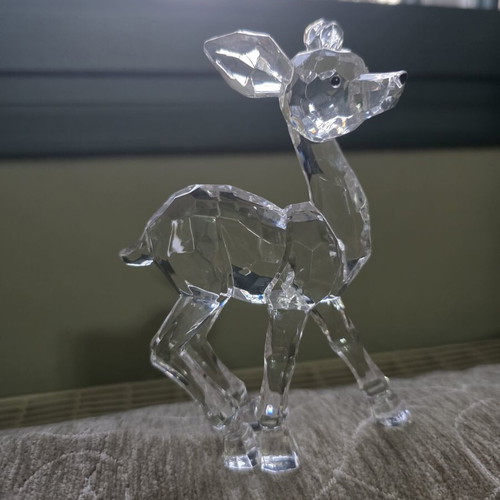 Vintage decorative deer like new made of plexiglass or resin