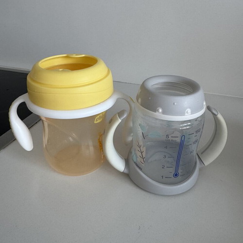 Chicco Εκπαιδευτικά ποτηράκια Transition Cup 4m+ 200ml, σετ 2 τεμαχίων