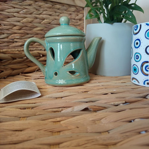 Blue Watering Can Wax Burner new