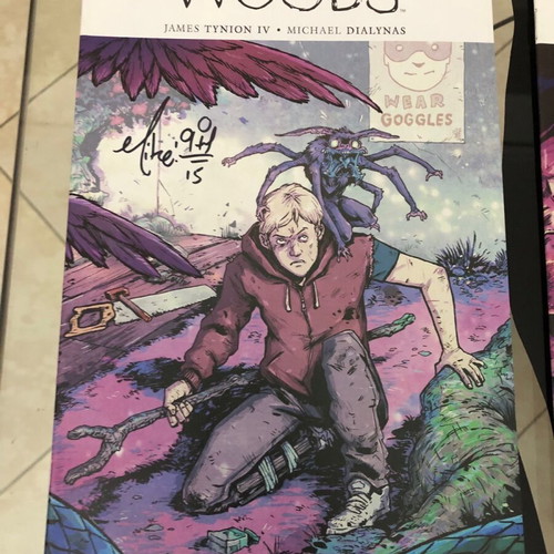 The Woods set of 8 comics new, signed by Michael Dialynas