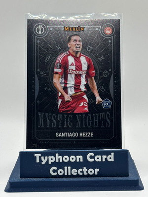 2025 Topps Merlin Santiago Hezze Mystic Nights Olympiacos like new