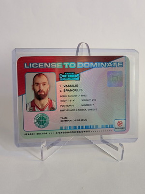 Κάρτα Vassilis Spanoulis License to Dominate SSP Euroleague Contenders 2025-26 σαν καινούργιο