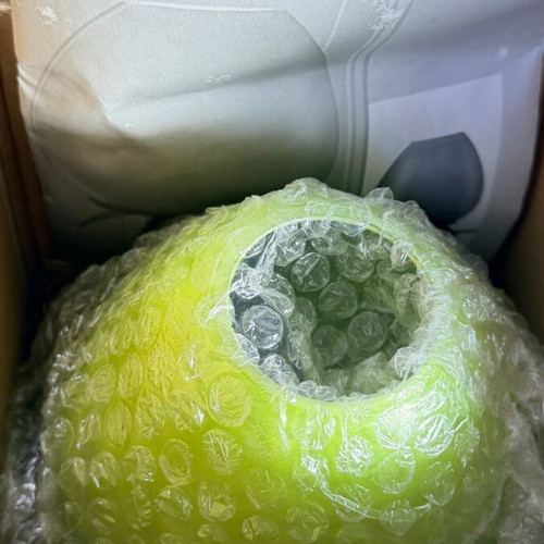 Glass table lamp light green new