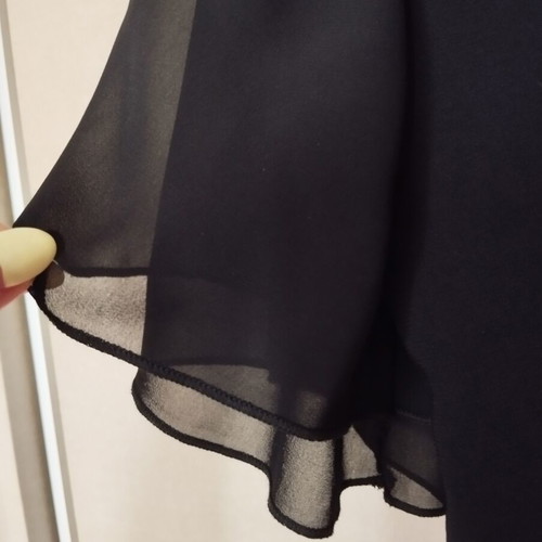 Dress with muslin sleeve Estetica like new, black