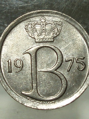 Νόμισμα 25 Centimes 1975 Βελγίου μεταχειρισμένο