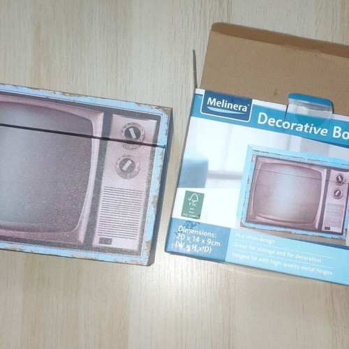 Decorative Retro TV CD/DVD Storage Box new