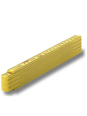 Plastic folding measuring tape 2m new, Italy