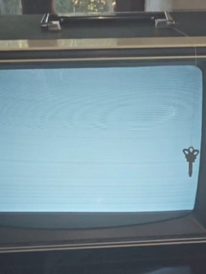 Vintage black and white National television refurbished