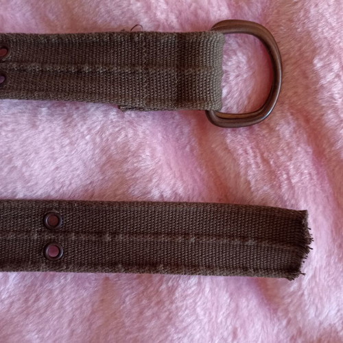 Men's military belt khaki like new, length 115 cm