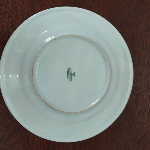 Vintage Christmas porcelain plate Mitterteich Bavaria 22cm like new