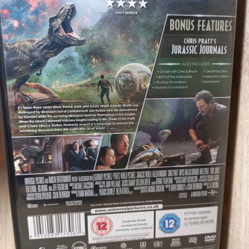 Jurassic World Fallen Kingdom DVD like new with English subtitles