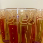 CERVE water glasses set of 6 vintage, new, hand decorated